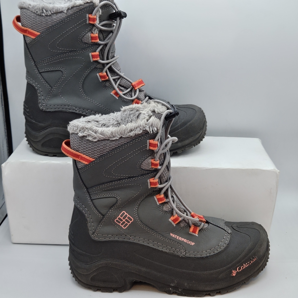Columbia Bugaboot III 200 Grams Waterproof Winter Snow Boots Gray Women's Size 5